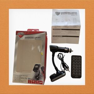 Bluetooth Handsfree Car Kit Wireless Speaker FM Transmitter, Plug in Lighter